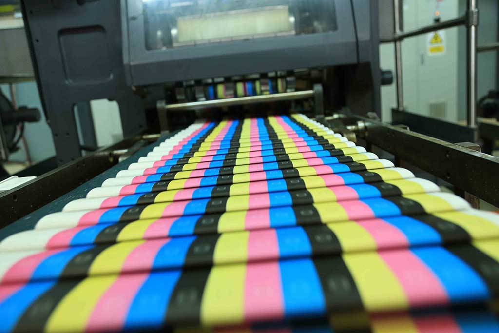 Colour bars on the printed web